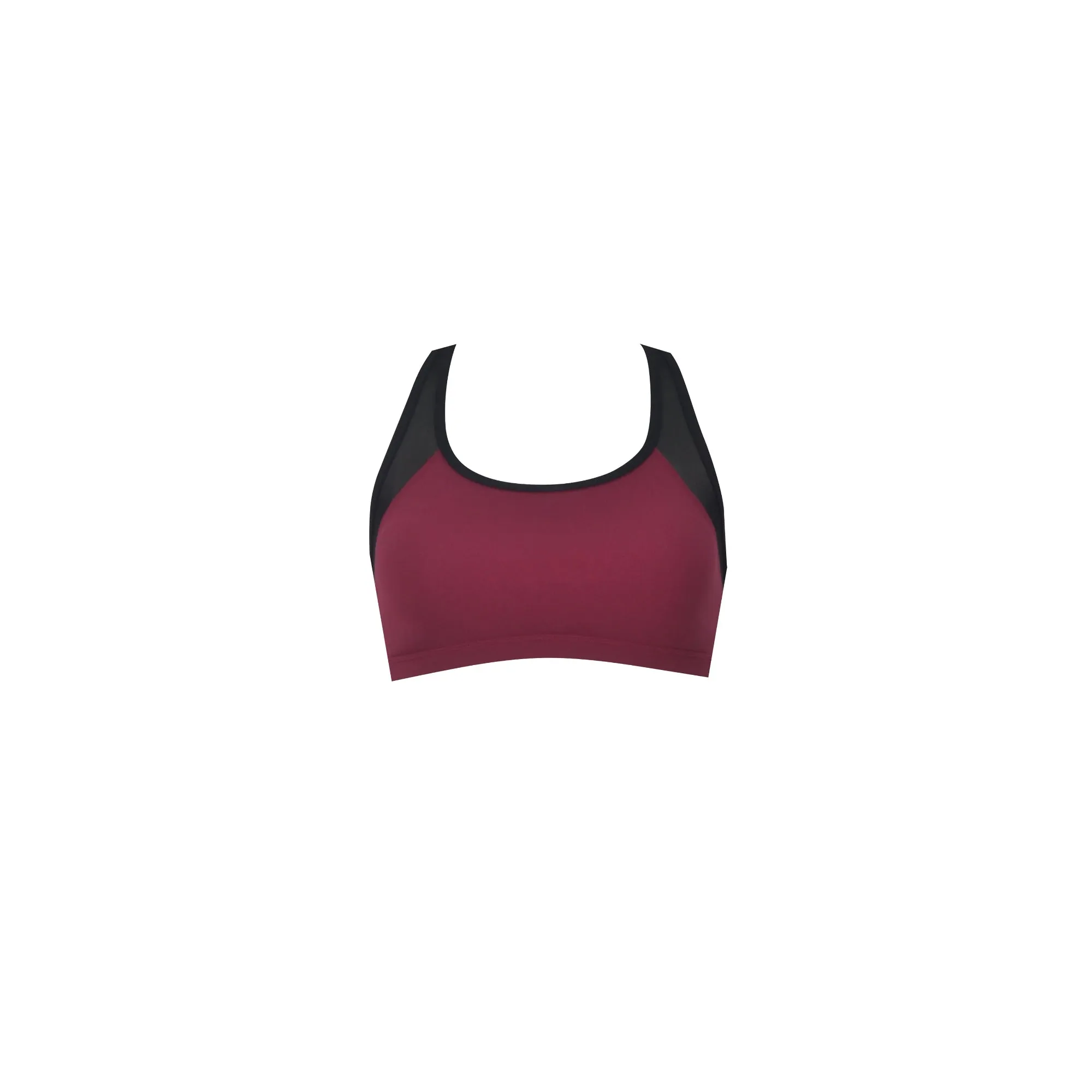 Gourami Power Mesh Bra Top - Dark Red