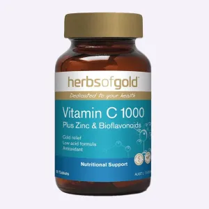 Herbs of Gold - Vitamin C 1000 Plus Zinc & Bioflavonoids