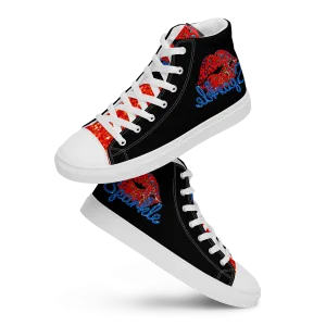 high top canvas shoes