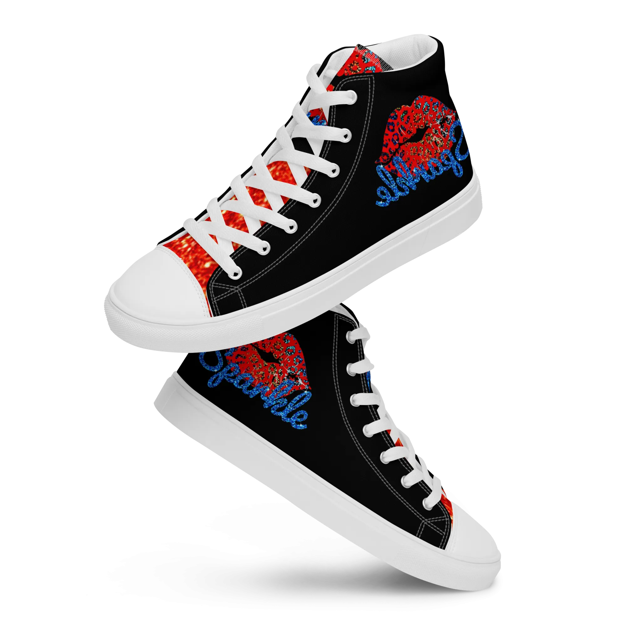 high top canvas shoes