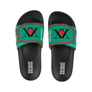 Hunter Association Logo Green Velcro Slides