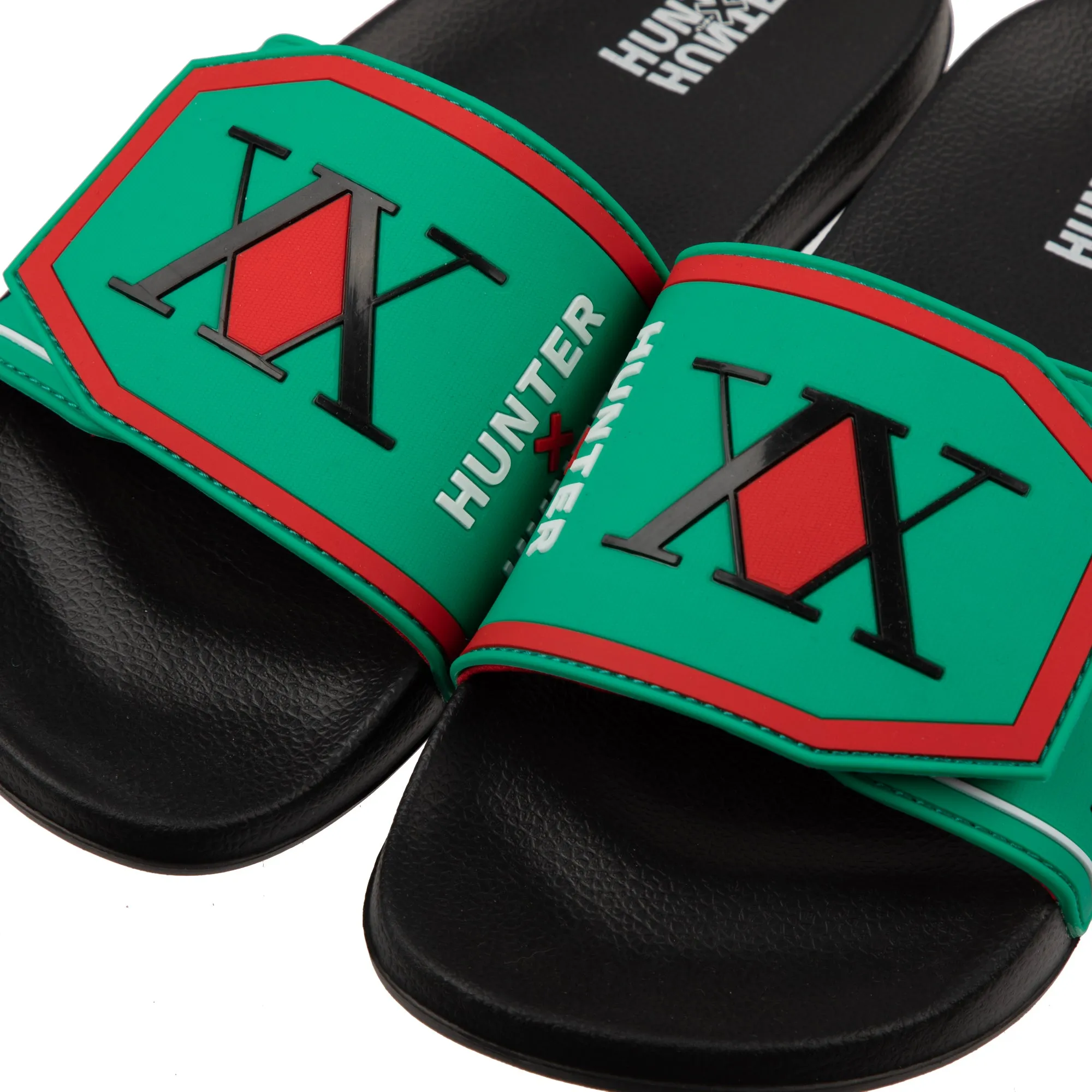 Hunter Association Logo Green Velcro Slides