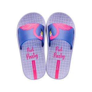 Ipanema Kids Slipper Slider Flamingo Violet Blue