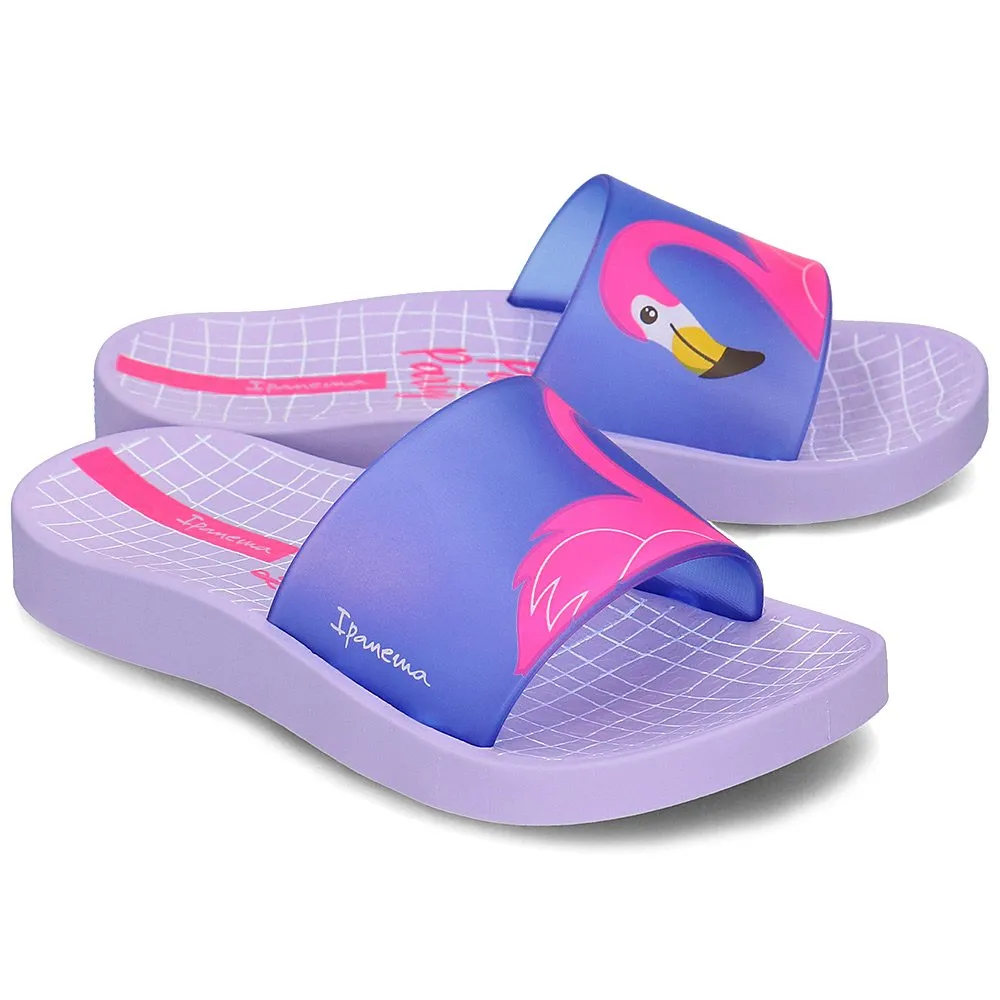 Ipanema Kids Slipper Slider Flamingo Violet Blue