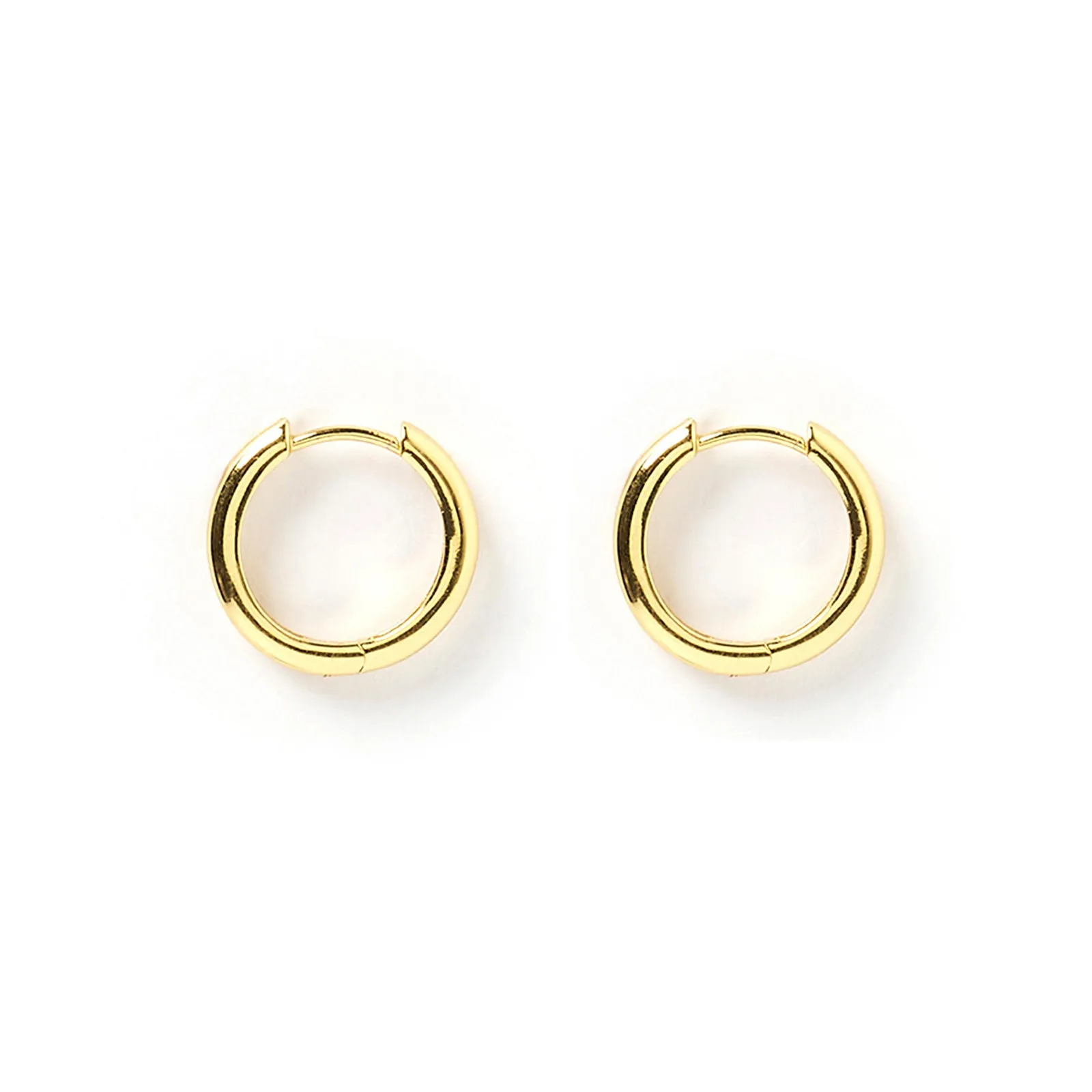 Jett Gold Hoop Earrings