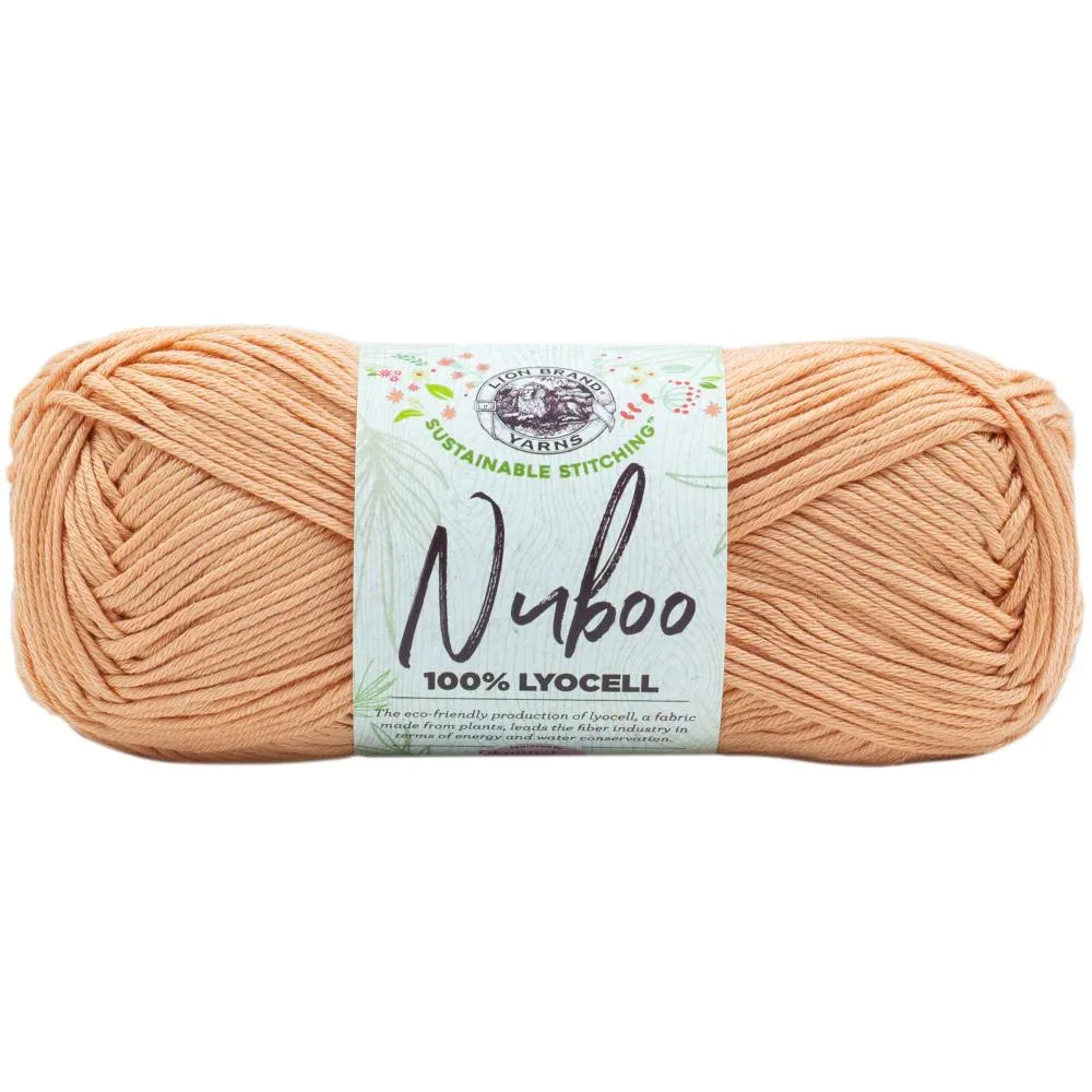 Lion Brand Nuboo Yarn - Peach 85g