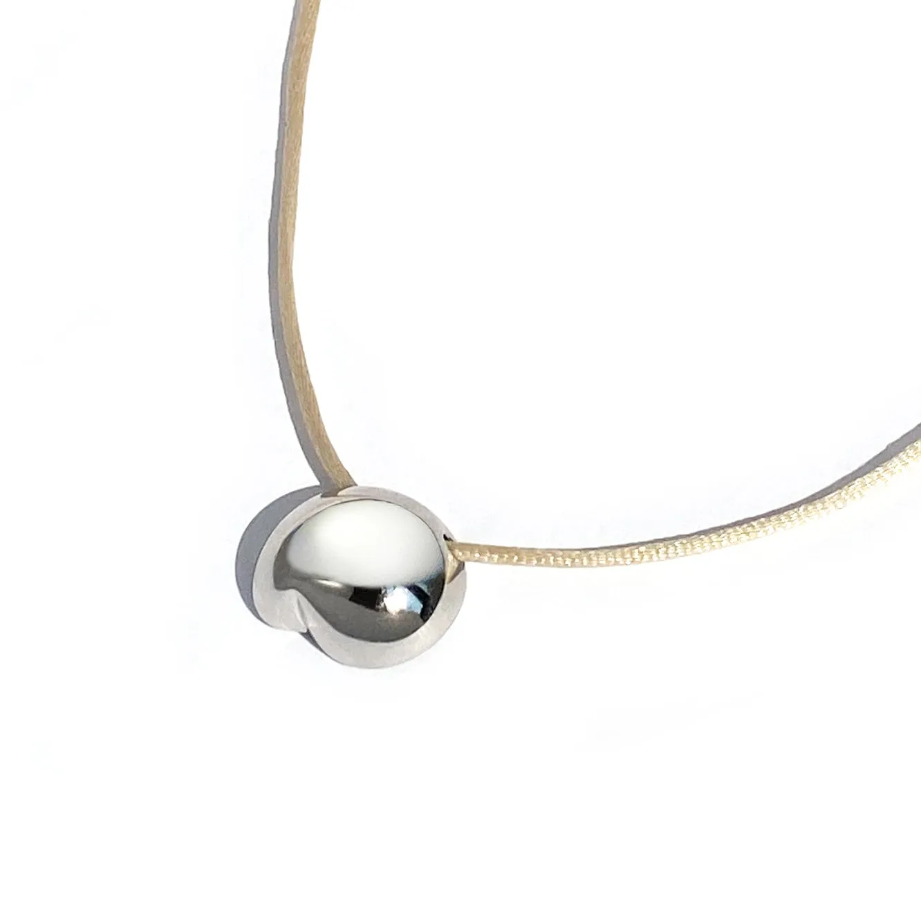 Lola Tie Necklace - Silver