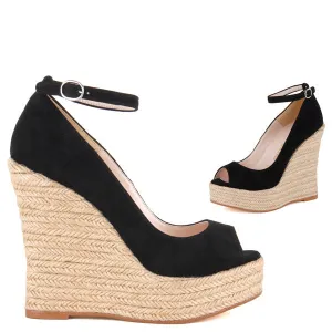 MARRISA - black wedge