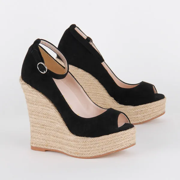 MARRISA - black wedge