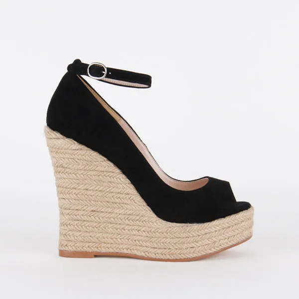 MARRISA - black wedge