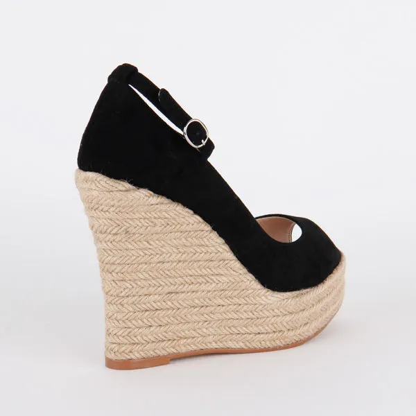 MARRISA - black wedge