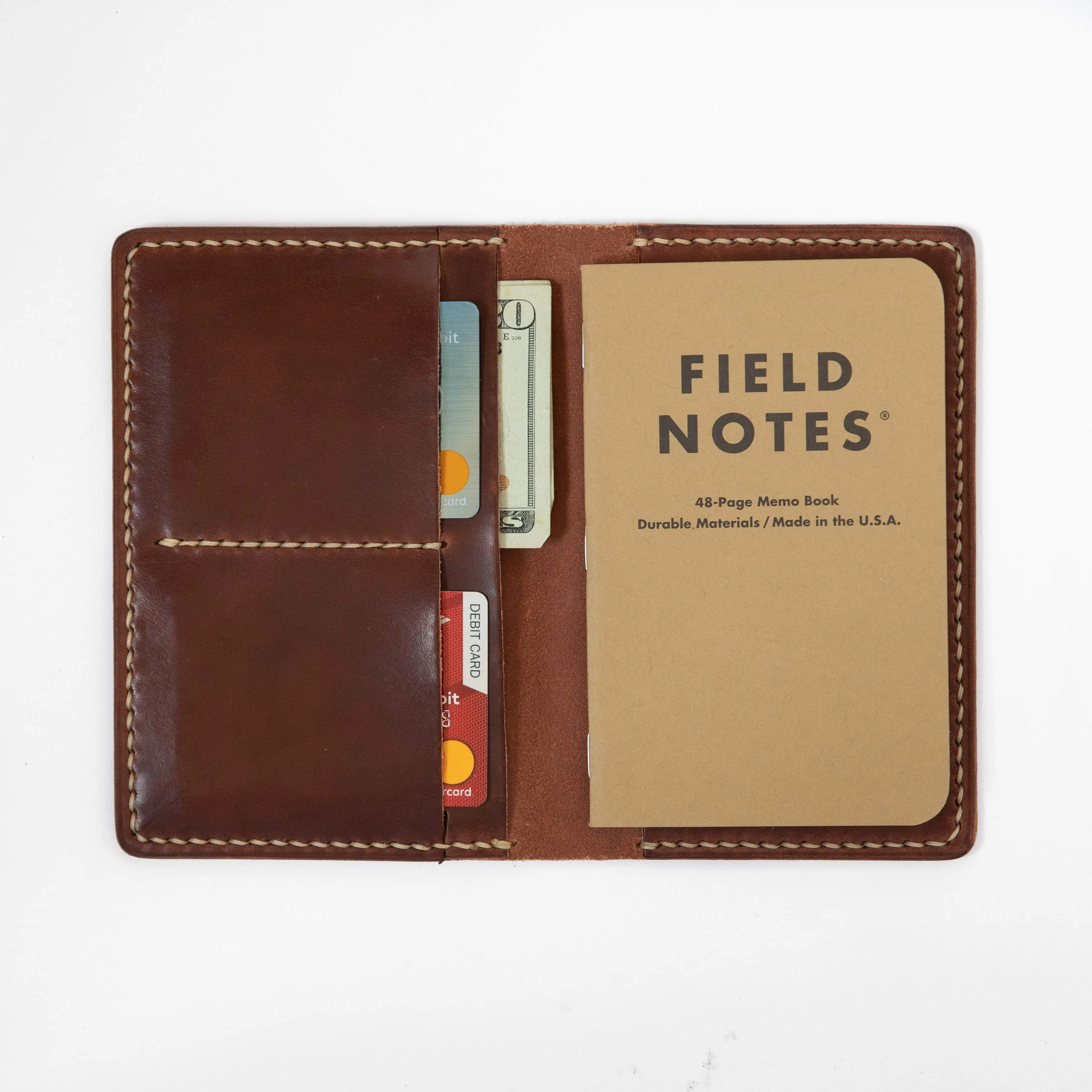 Medium Brown Notebook Wallet