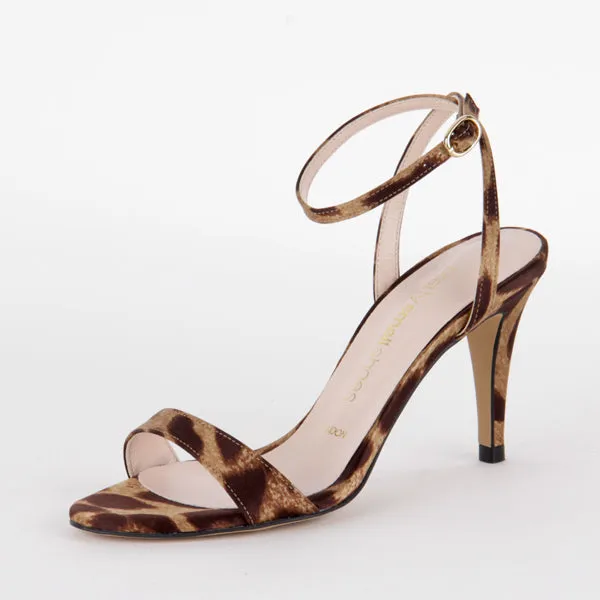 *MEGAN - leopard silk, 8cm size UK 3