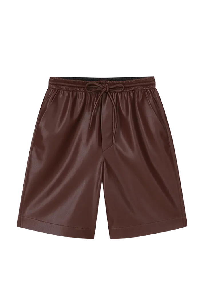 Munira Karate Silhouette OKOBOR™ Alt-leather Shorts