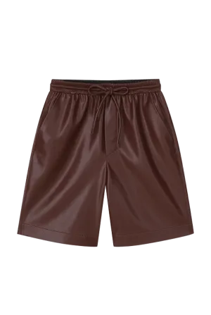 Munira Karate Silhouette OKOBOR™ Alt-leather Shorts