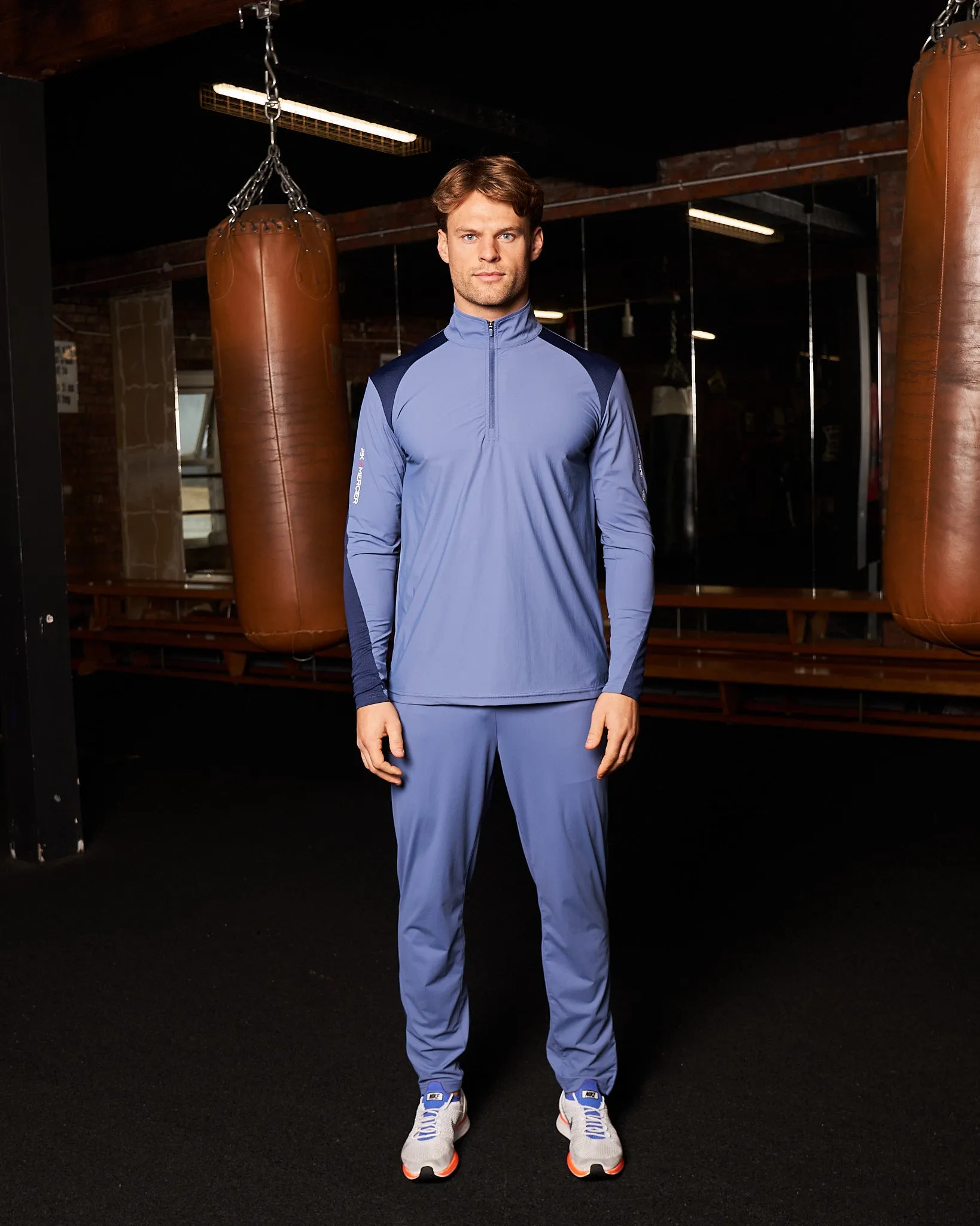 PBK//Mercier Performance 1/4 Long sleeve Petrol Blue