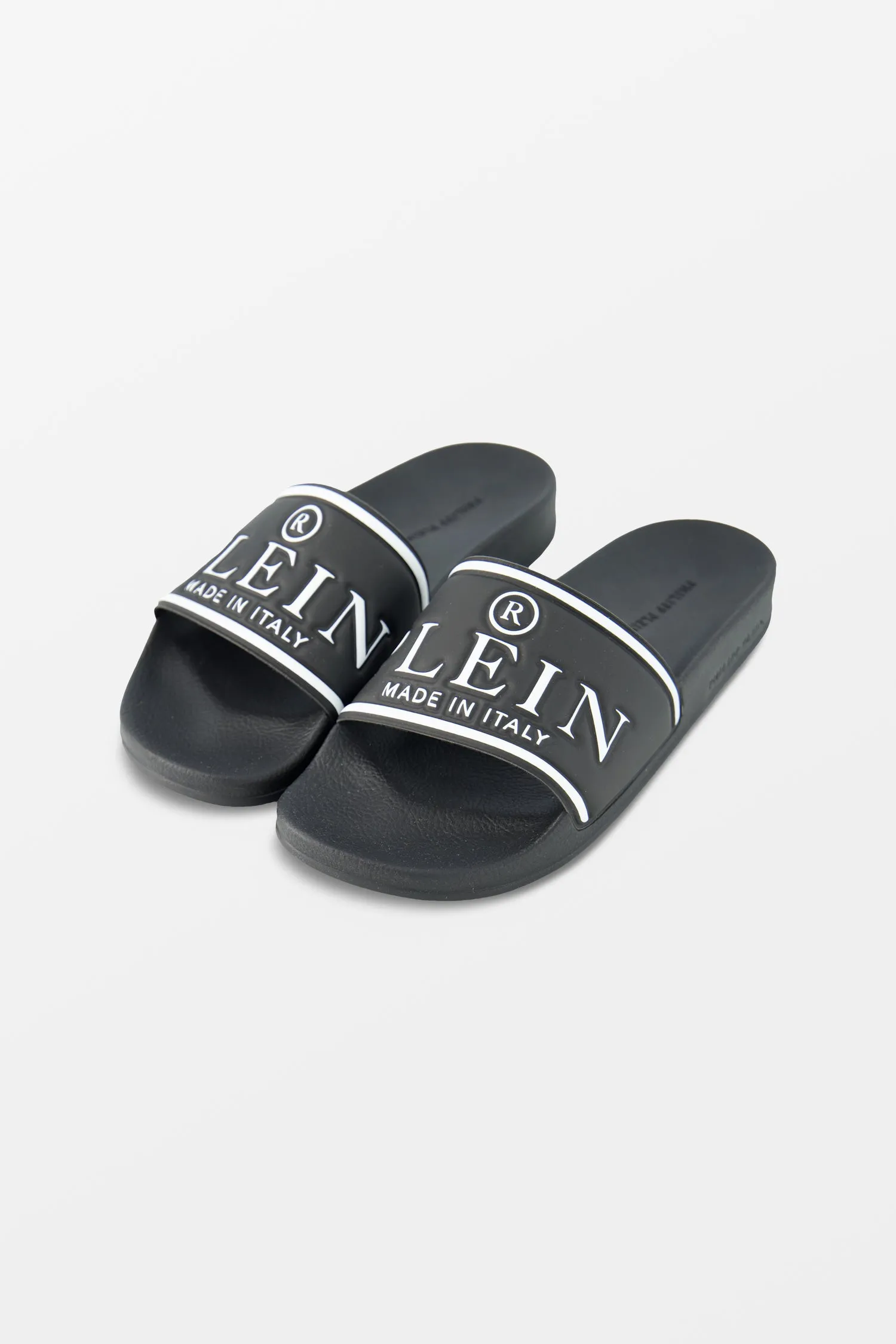 Philipp Plein Black Plein TM Slides