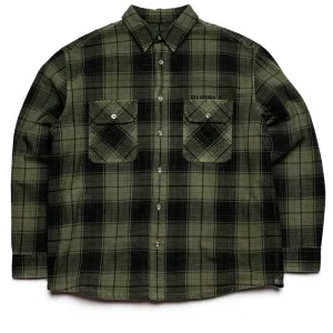 Purple Brand Overdyed Flannel  - Green