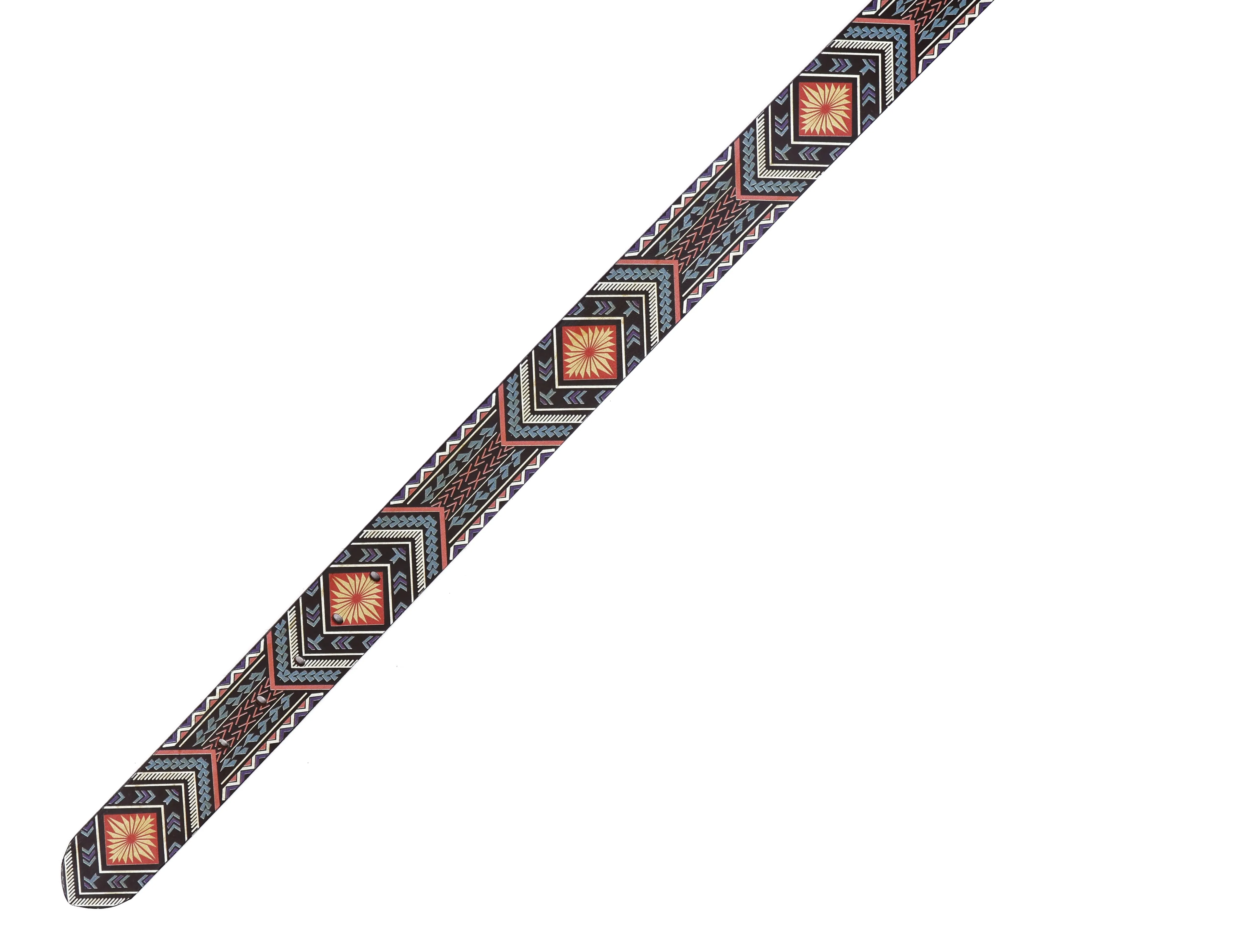 "Colorful Creativity: Leather Multi-Printing Belts for Statement Style" Art: LB-821