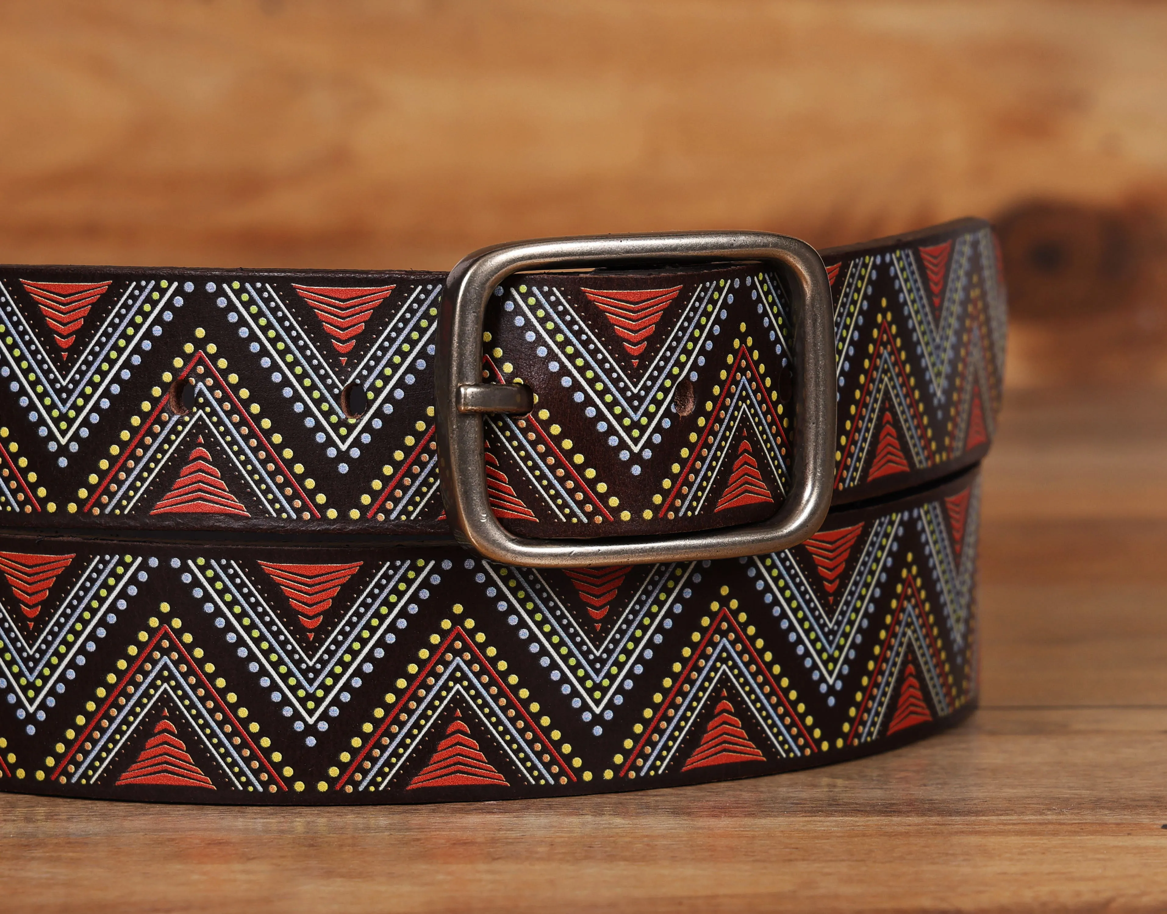 "Personalized Chic: Leather Printing Belts Redefining Style" Art: LB-817