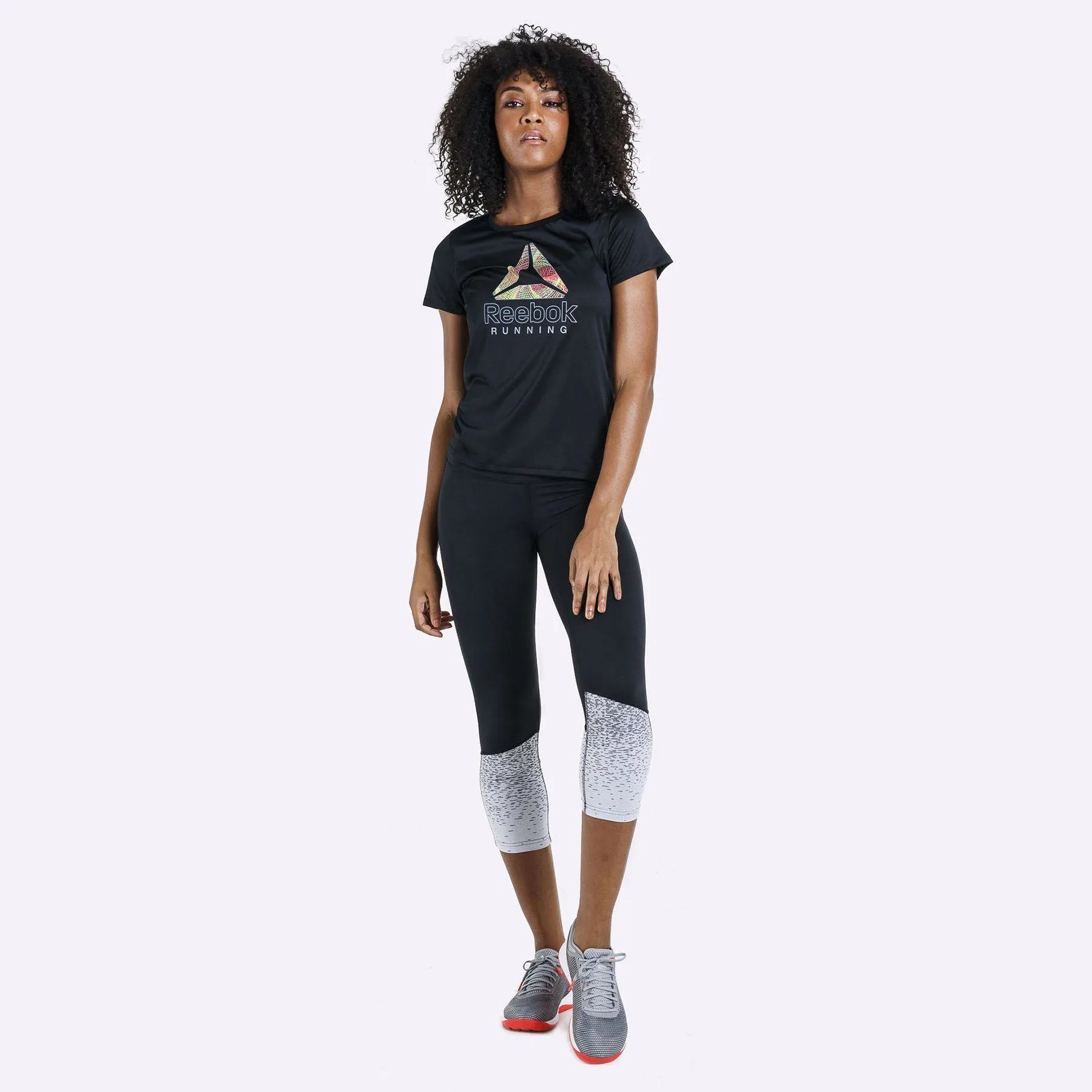 Reebok - Women's Running Essentials Delta Graphic Tee - Black