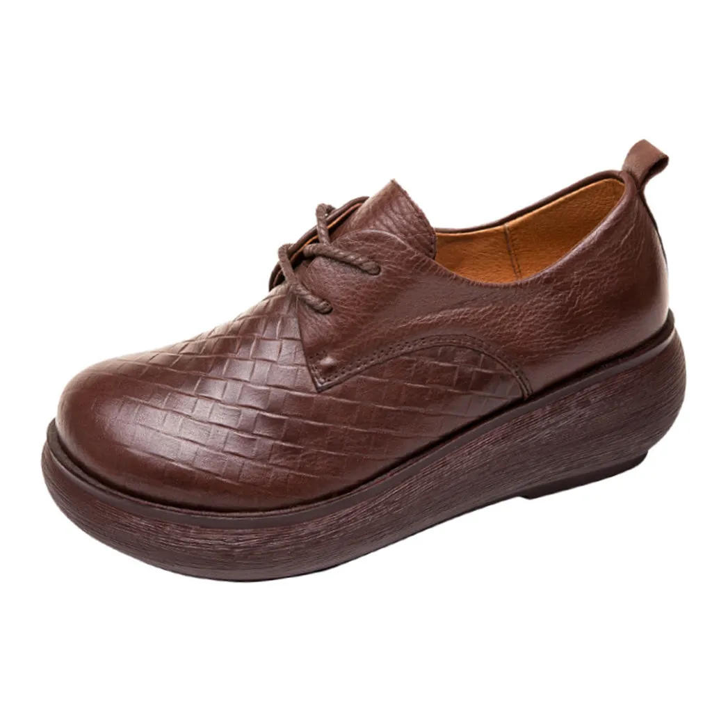 Retro Leather Casual Women's Shoes | Gift Shoes