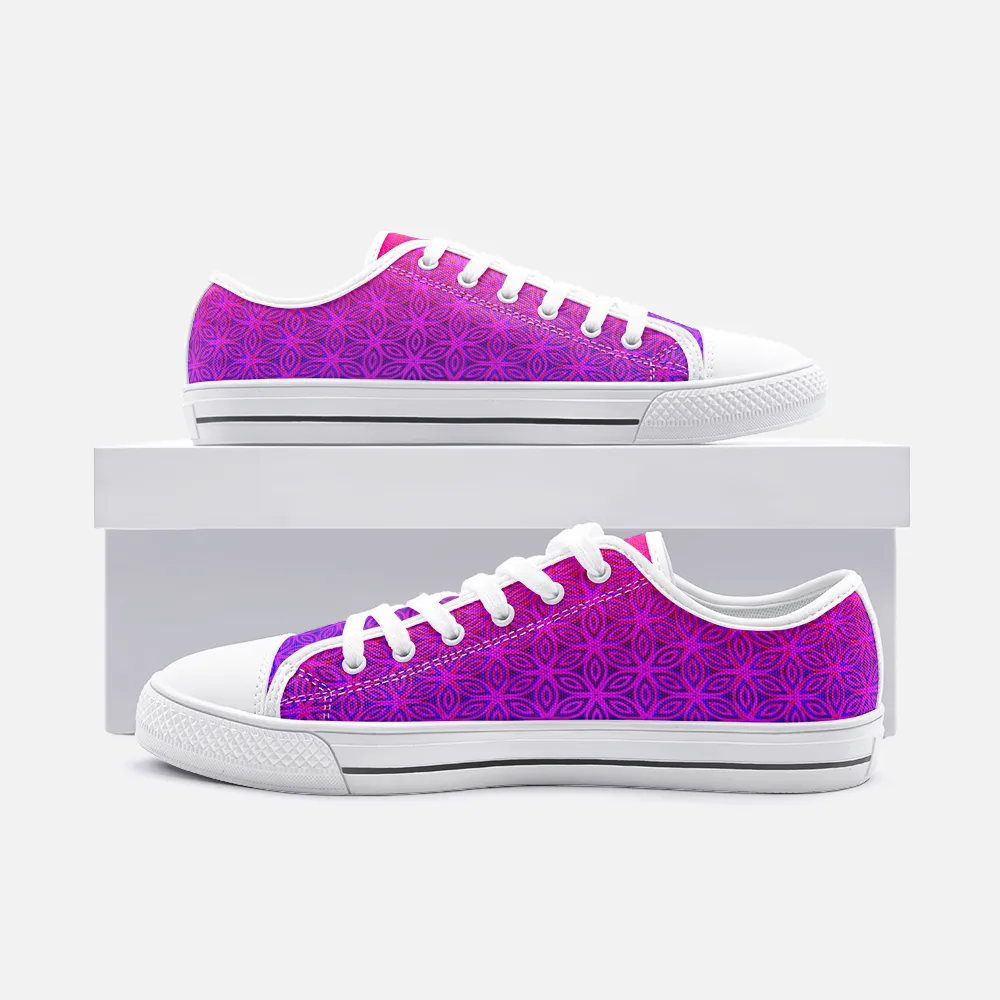 Sacral Bloom Unisex Low Top Canvas Shoes