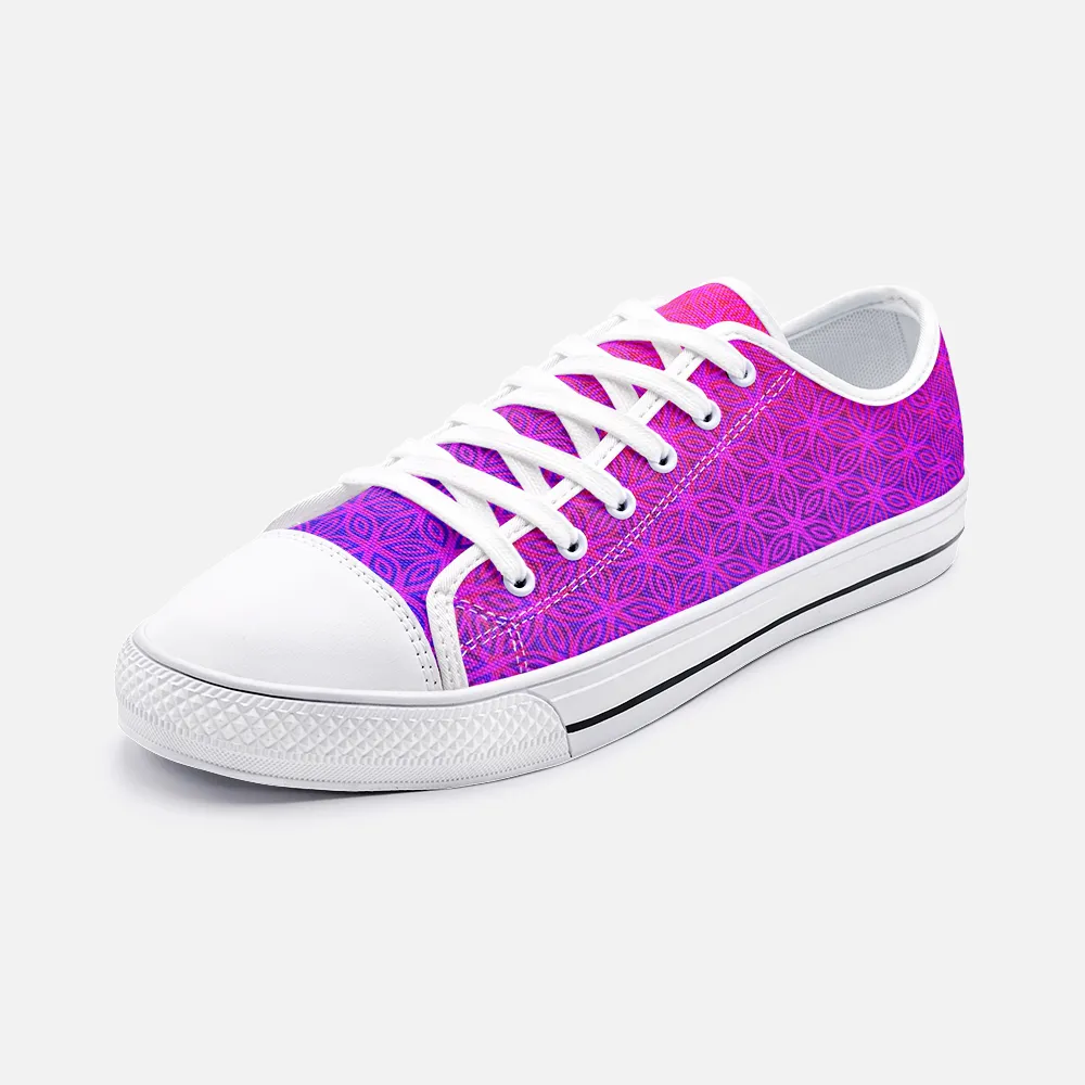 Sacral Bloom Unisex Low Top Canvas Shoes