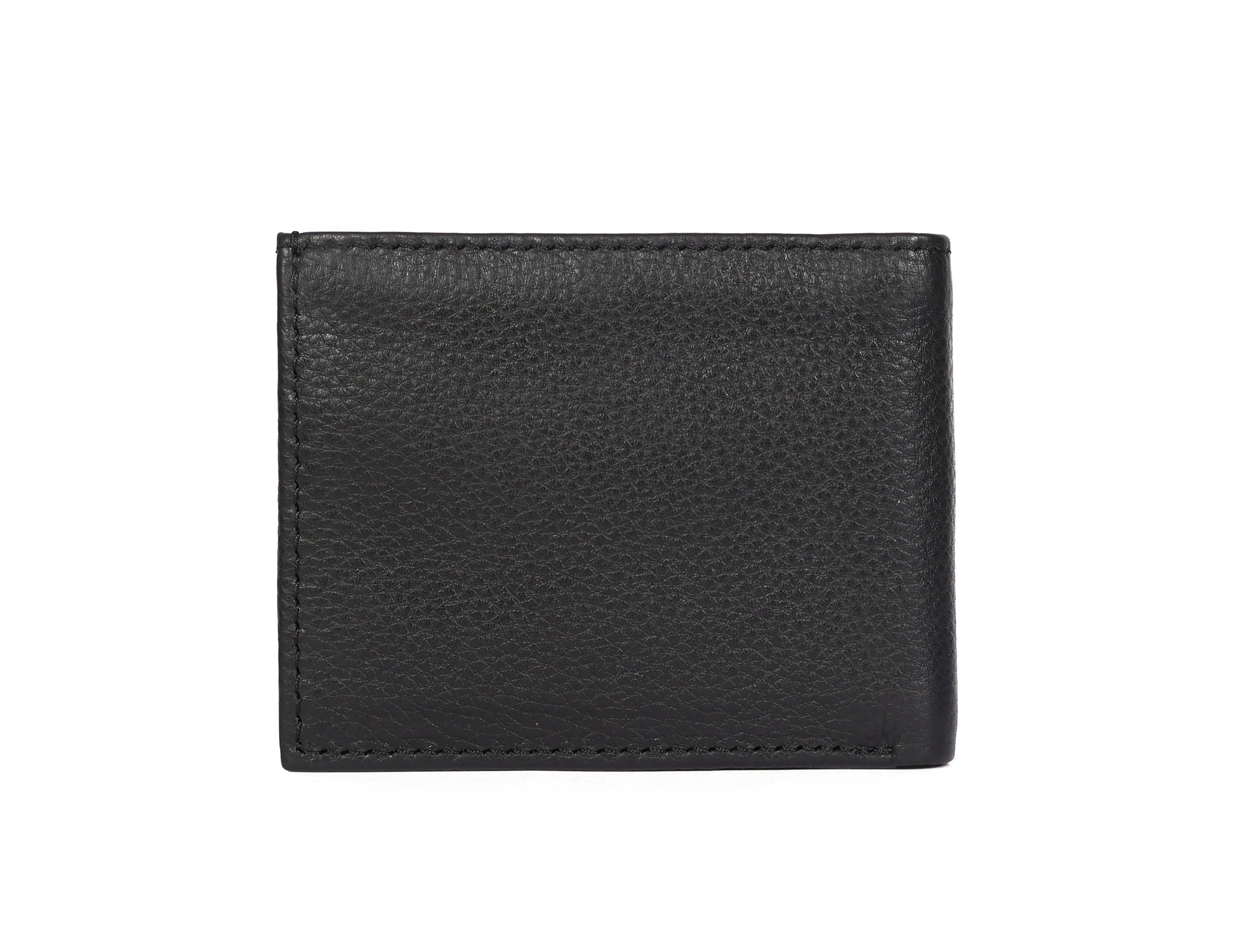 Sleek Black Leather Wallet - Style and Practicality Combined, Art:- LA-1408