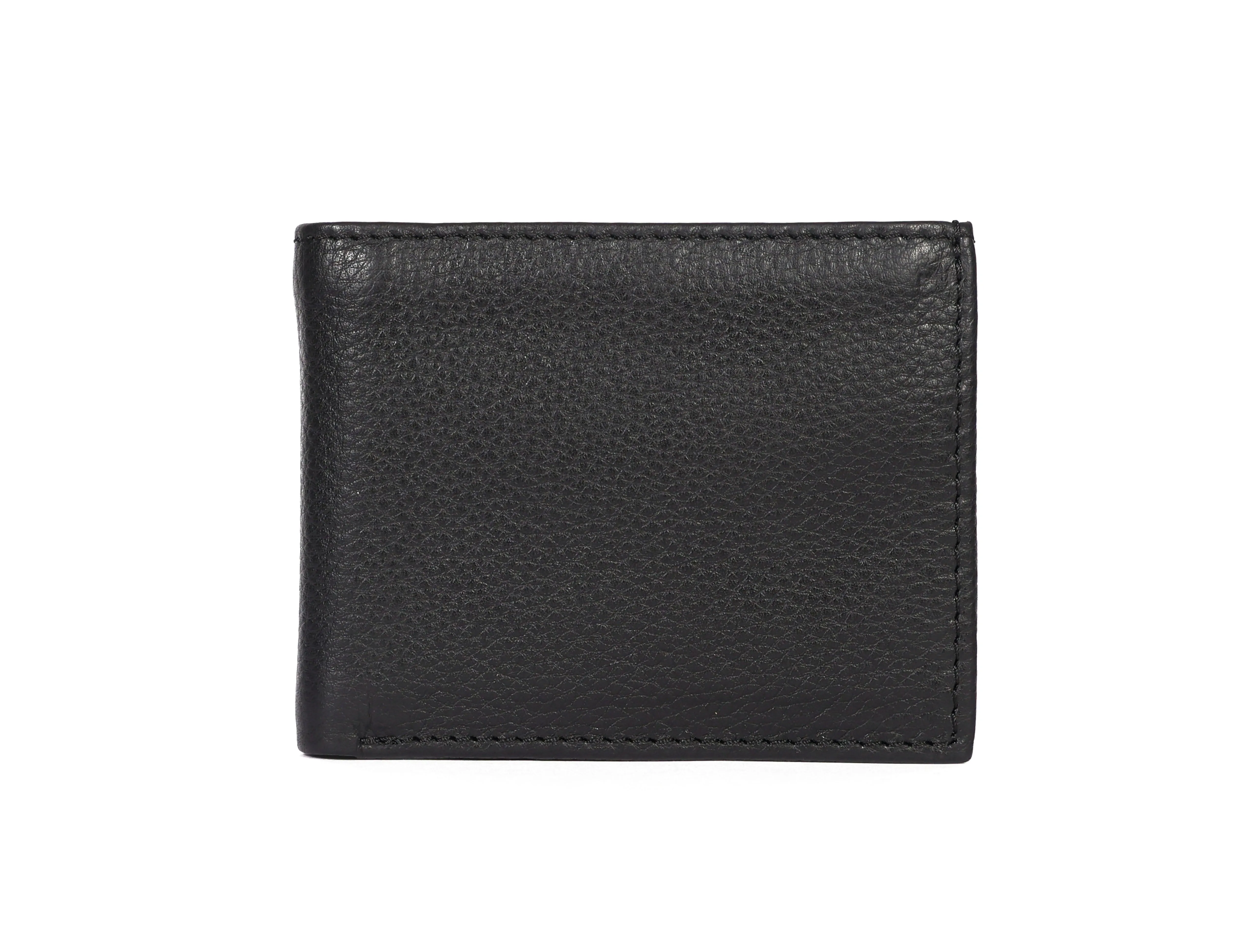 Sleek Black Leather Wallet - Style and Practicality Combined, Art:- LA-1408