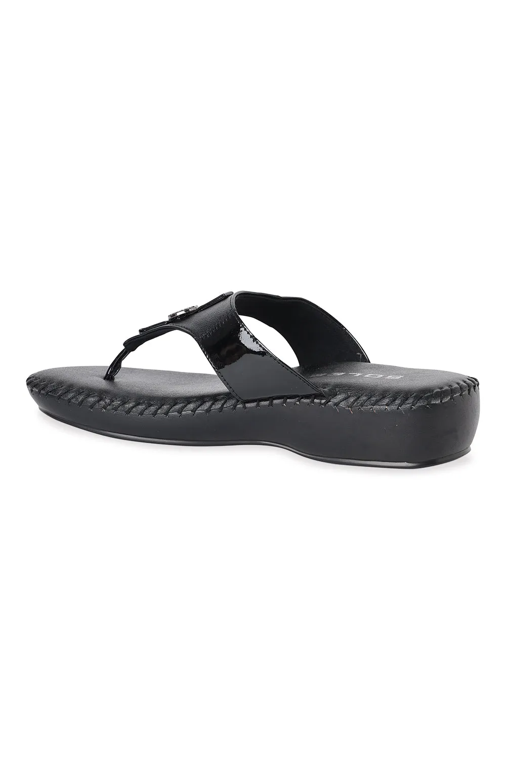 SOLES Comfort Open Toe Platform Flats