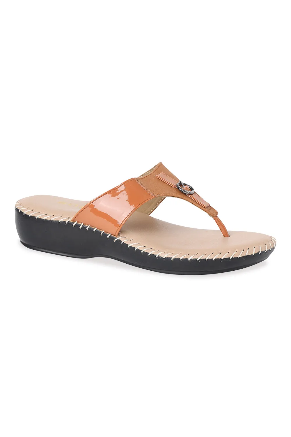 SOLES Comfort Open Toe Platform Flats