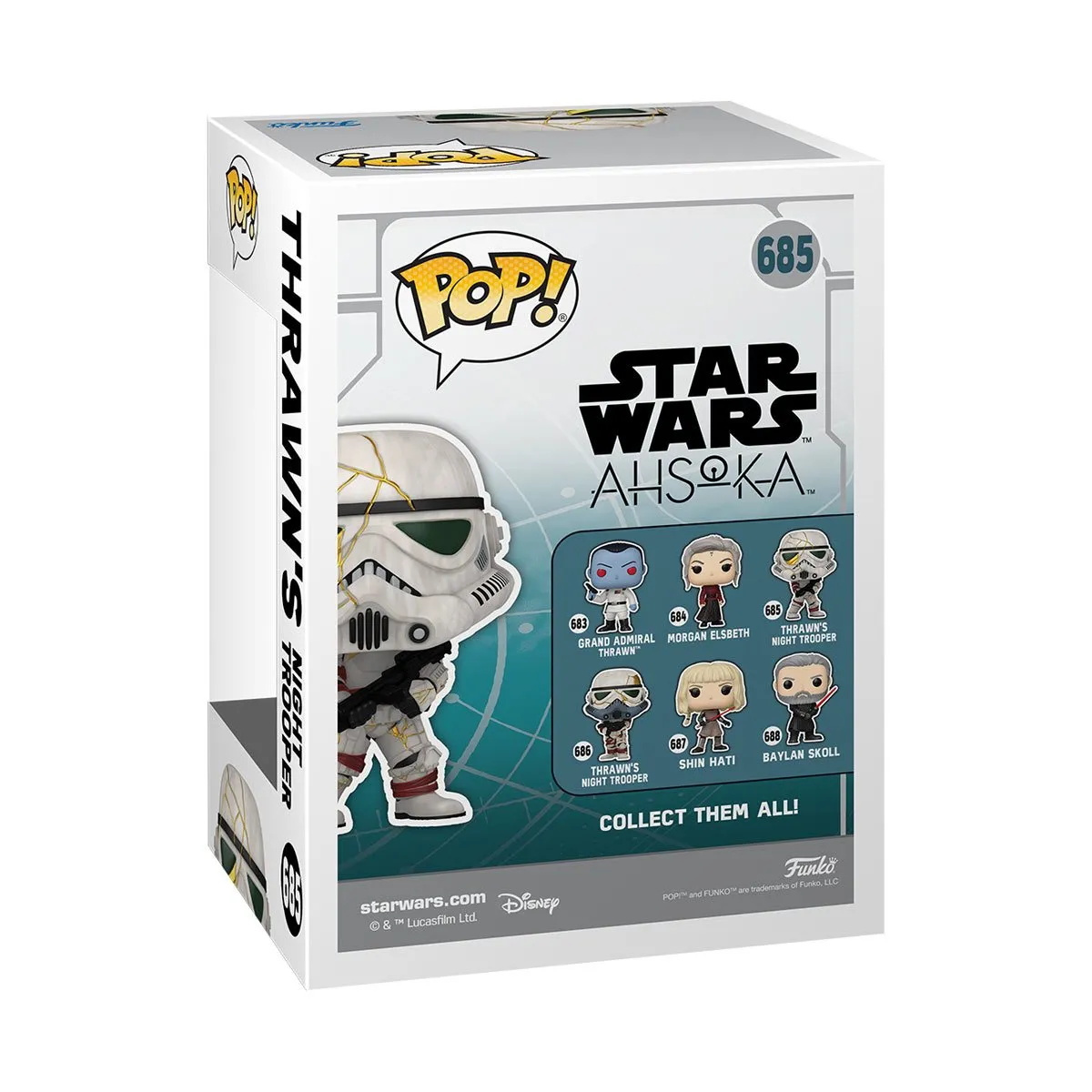 Star Wars: Ahsoka Thrawn's Night Trooper (White) Funko Pop! Vinyl Figure #685 *NOT MINT*