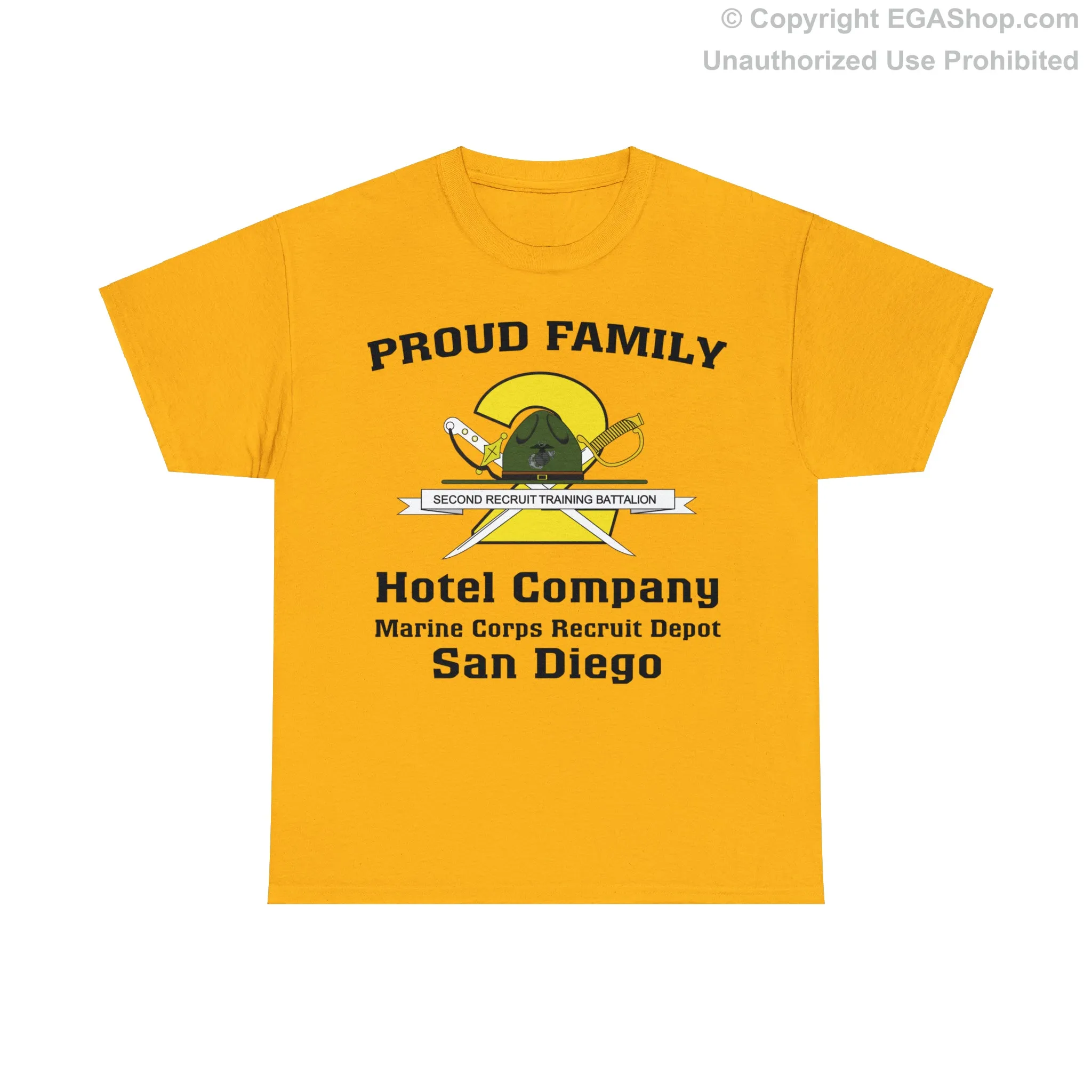 T-Shirt: Hotel Co. MCRD San Diego (2nd Battalion Crest)