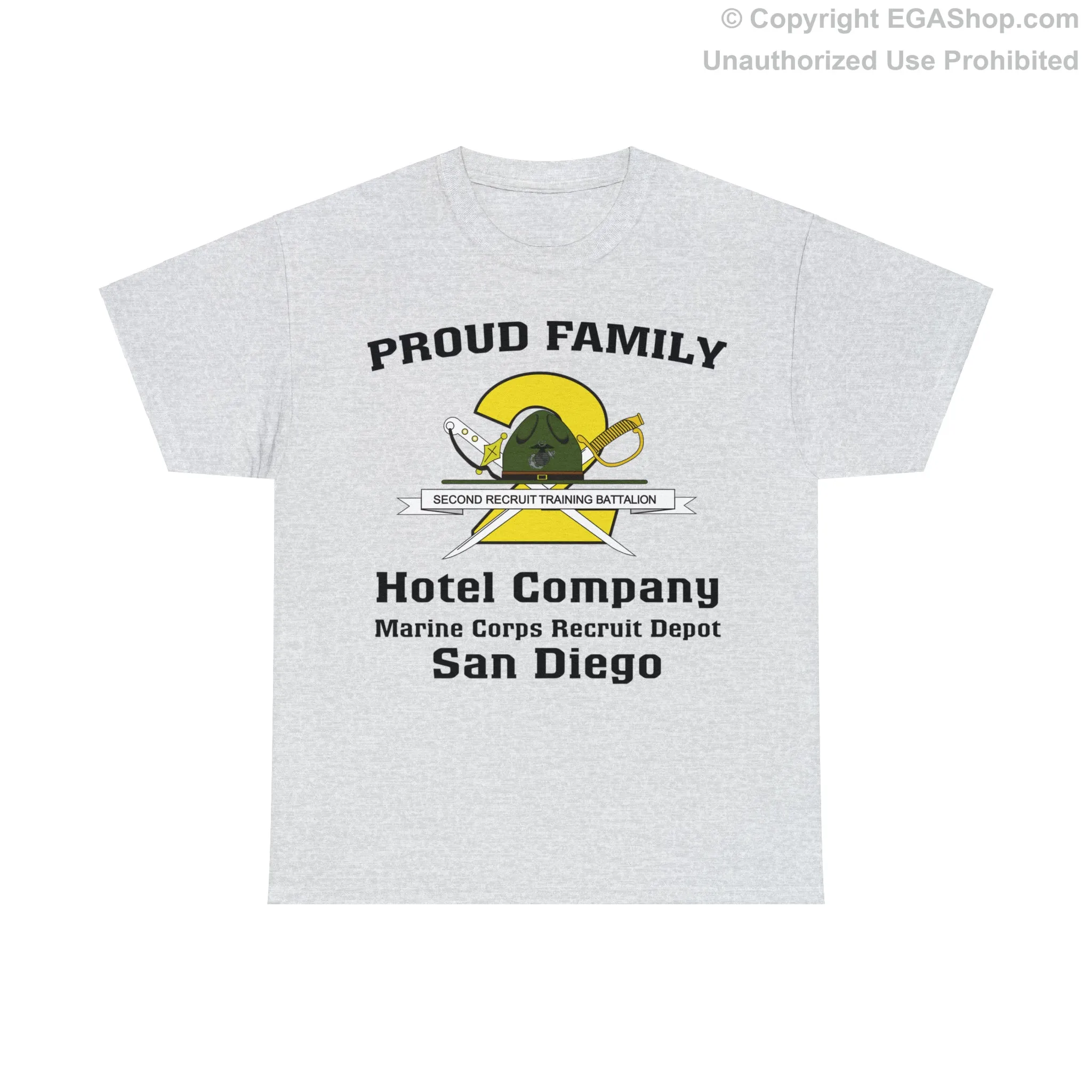 T-Shirt: Hotel Co. MCRD San Diego (2nd Battalion Crest)