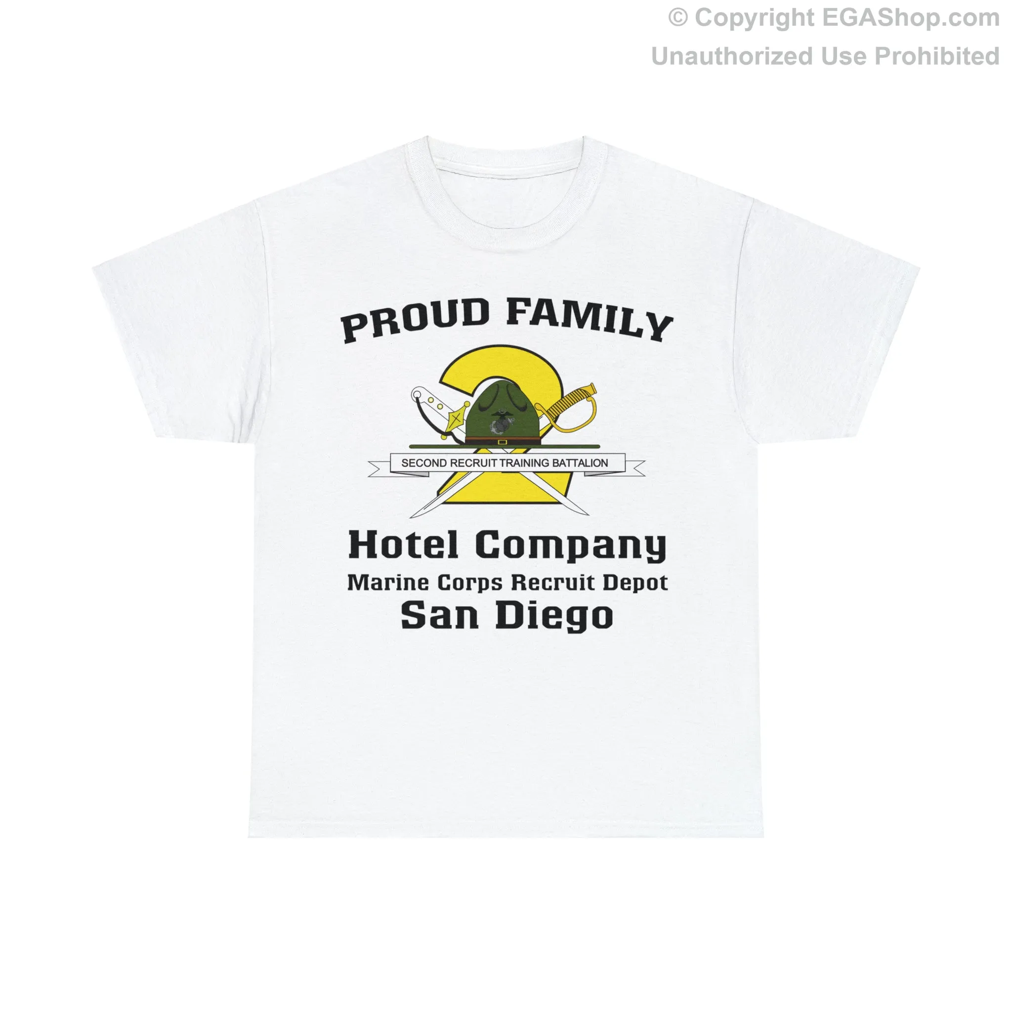 T-Shirt: Hotel Co. MCRD San Diego (2nd Battalion Crest)