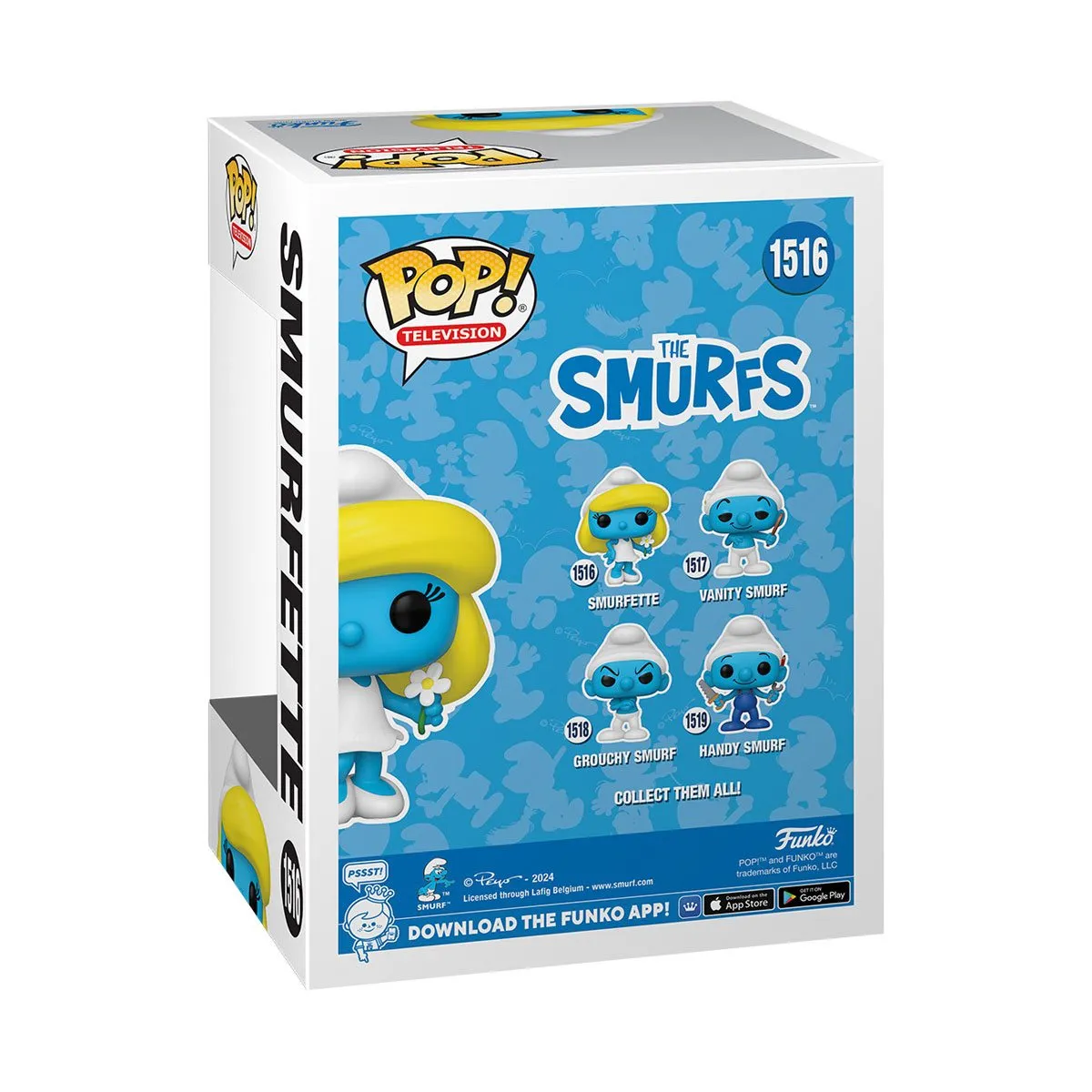 The Smurfs Smurfette with Flower Funko Pop! Vinyl Figure #1516