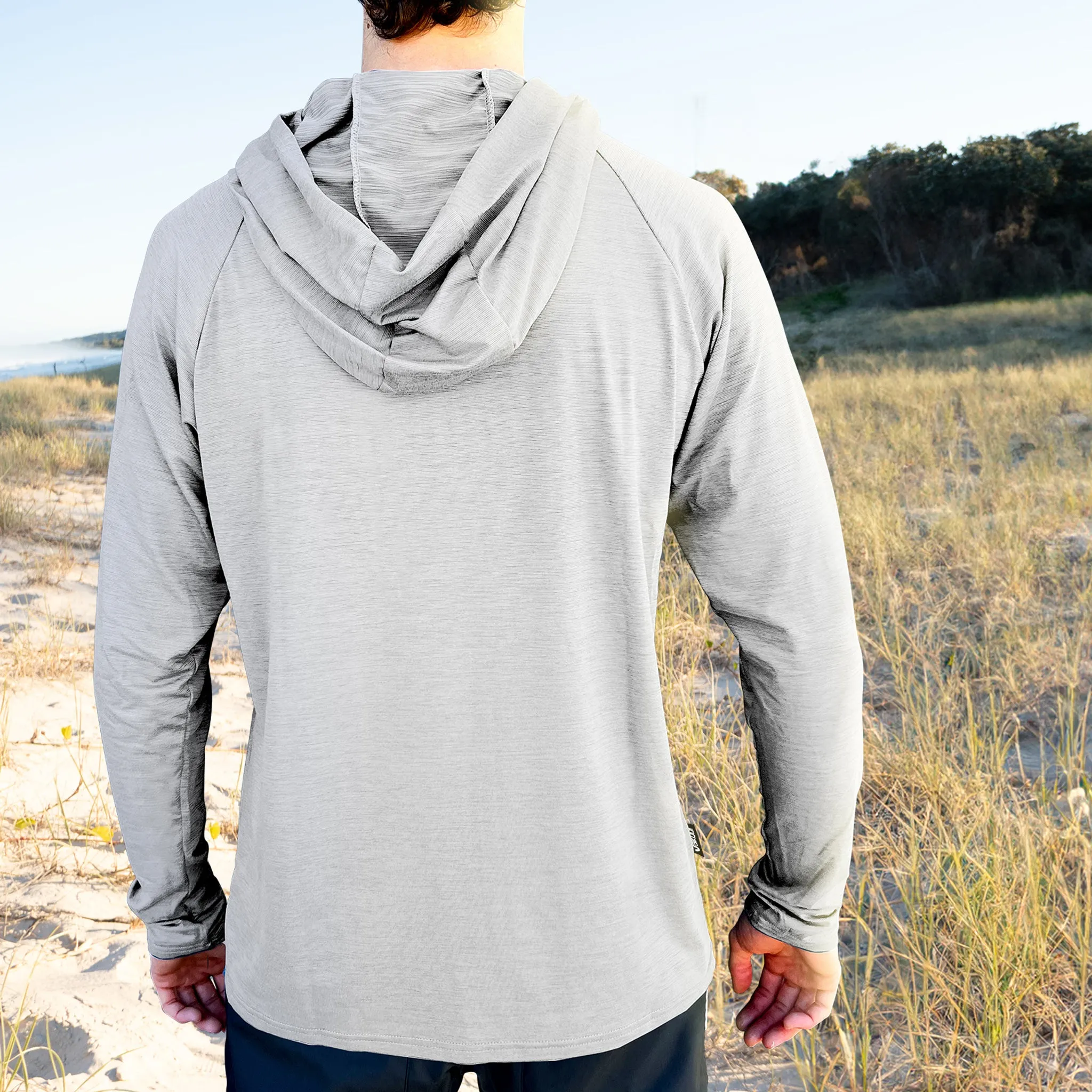 UV Performance L/S Hooded Tech Top - Silver