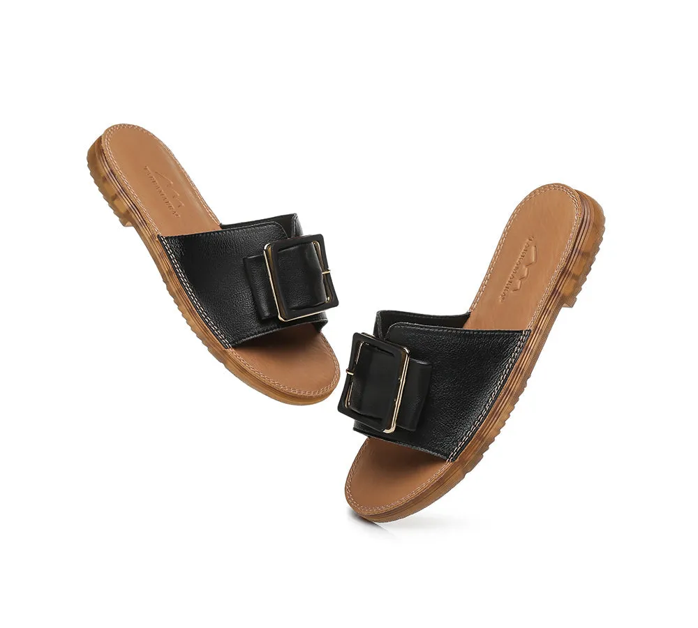 Women Buckle Top Slides Bera