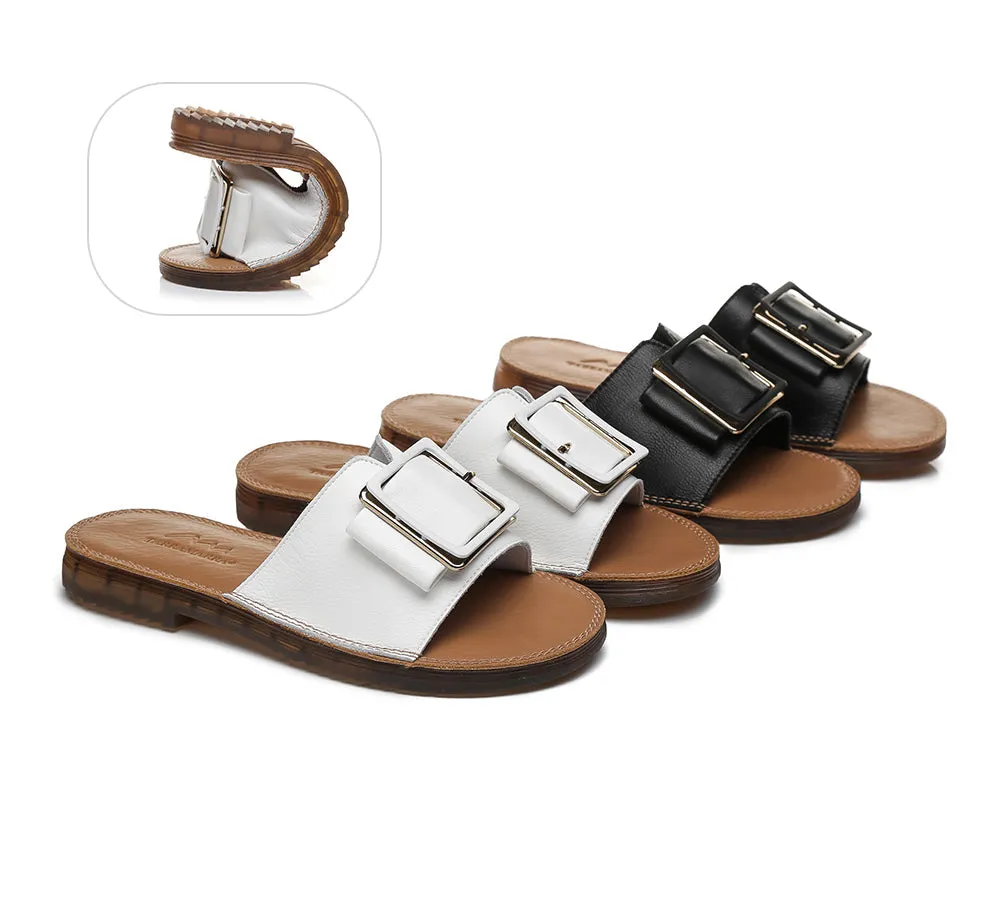 Women Buckle Top Slides Bera