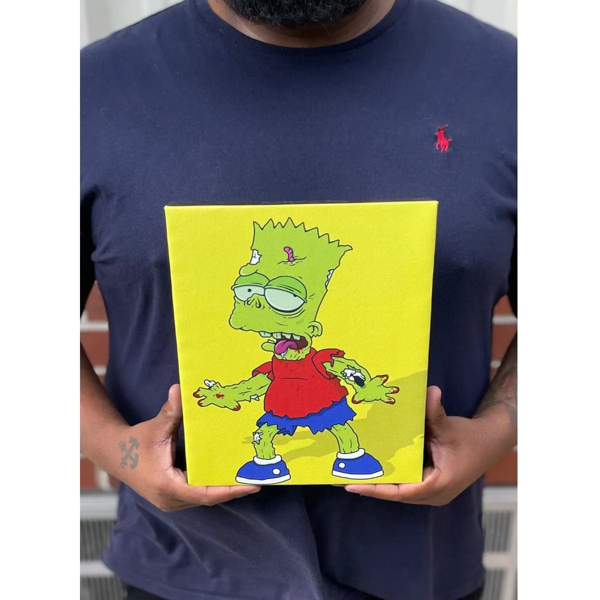 Zombart - The Simpsons Gallery Wrapped Canvas 12x16 Print