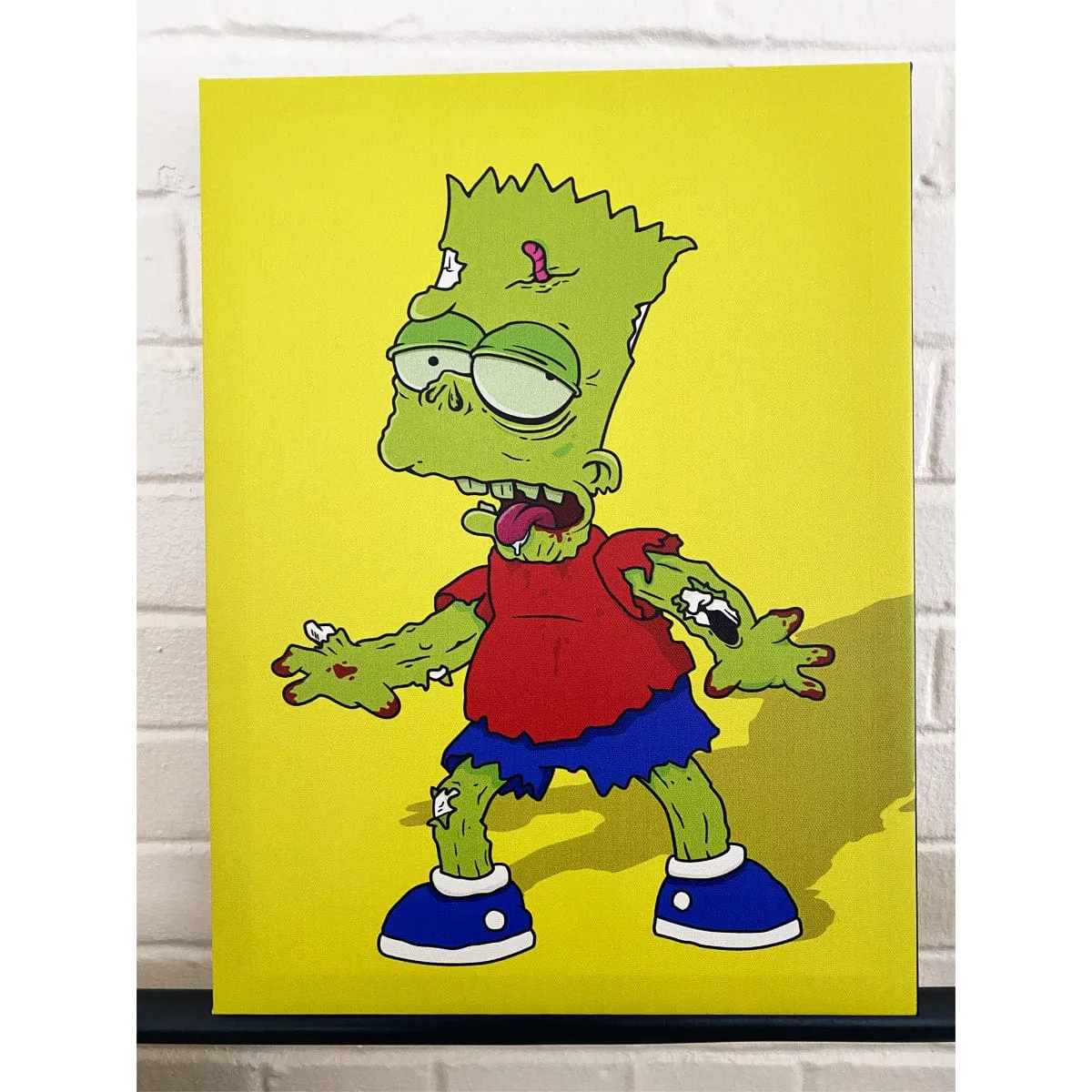 Zombart - The Simpsons Gallery Wrapped Canvas 12x16 Print